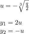 Obliczenie pierwiastka równania stopnia trzeciego dla zerowego wyróżnika